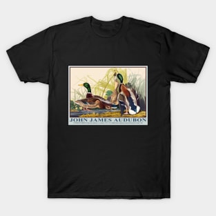 Mallard Ducks by John J. Audubon T-Shirt